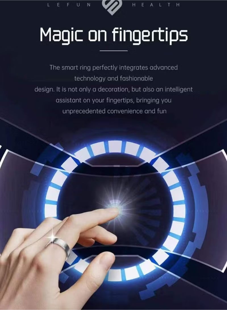 Smart Health Tracker Ring – Fitness, Sleep, Heart Rate & Oxygen Monitor, Waterproof Bluetooth Fitness Tracking Ring - Image 5