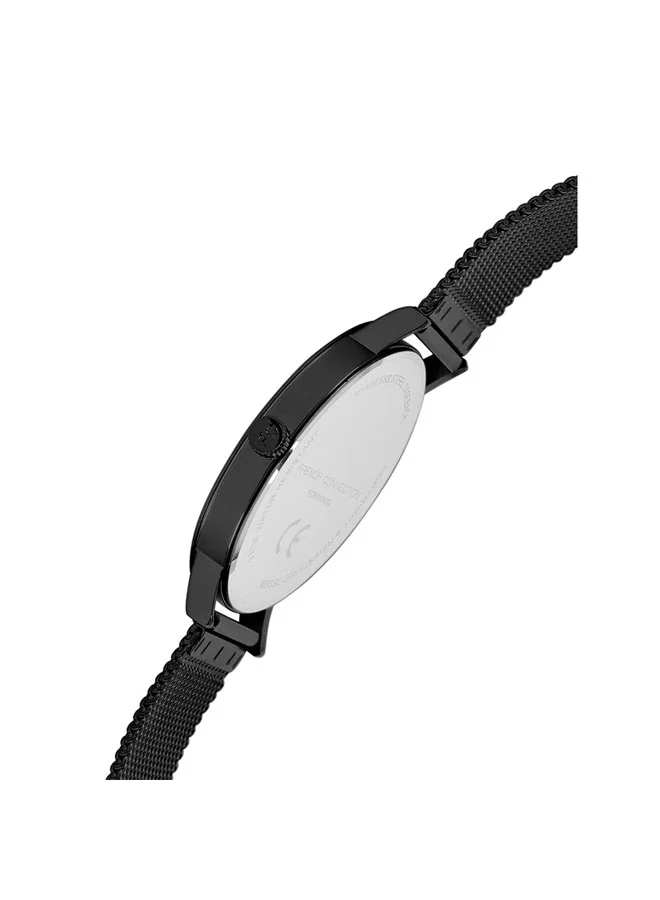 French Connection 45mm Men's Quartz Watch with Black Dial