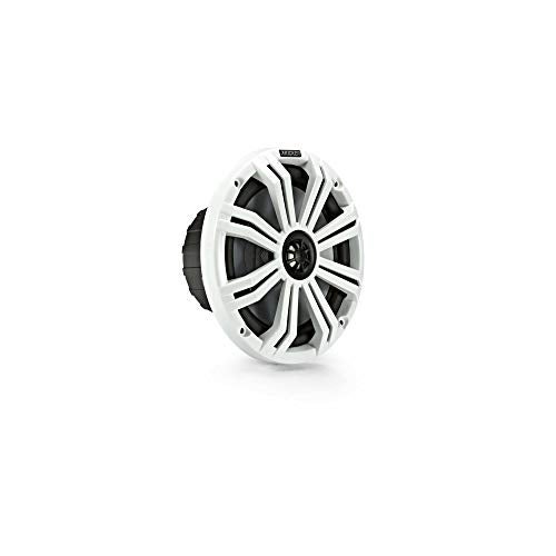 KICKER KM8 8-Inch (200mm) Marine Coaxial Speakers with 1-Inch (25mm) Tweeters, LED, 4-Ohm,Charcoal and White Grilles - Image 5