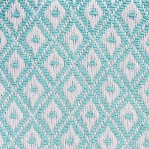 DII Global Mini Diamond Woven Throw, 50x60, Aqua - Image 2