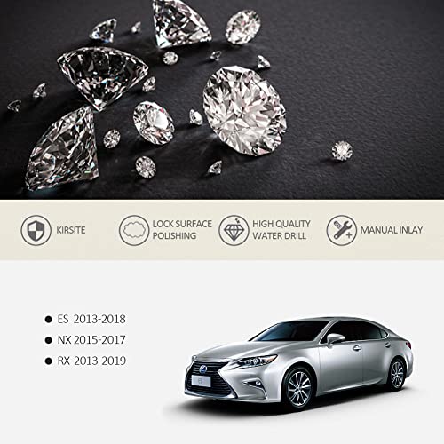 CUCHIYUN Bling Center Console Multimedia Knob Button Covers Parts Car Interior Accessories Compatible with Lexus RX NX ES Accessories - Image 2