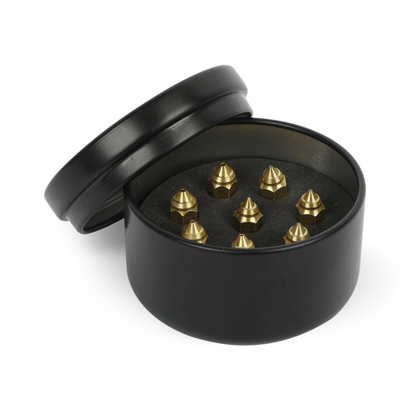 Creality 3D Brass 3D Printer Nozzle 8 Pack 0.25mm 0.4mm 0.6mm 0.8mm High Temperature Resistant Nozzle - Smooth Extrusion for PLA ABS PETG TPU PC for Creality CR-10 Ender-3 Ender-5 - Image 1