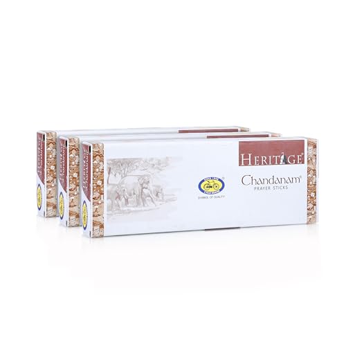 Cycle Pure Heritage Chandanam Prayer Sticks | Pack of 3 (200g Agarbatti Per Pack)| Sandalwood Incense for Positive Energy, Puja, Relaxation, Havan | (Chandanam Incense Sticks) - Image 1