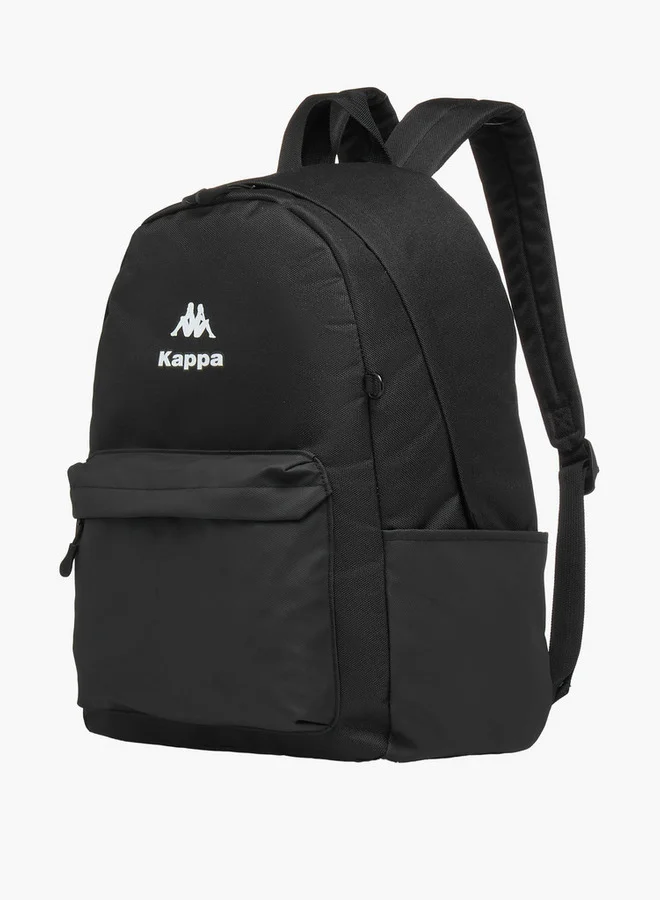 Kappa Logo Print School Backpack with Pencil Pouch - 46x38x15 cm