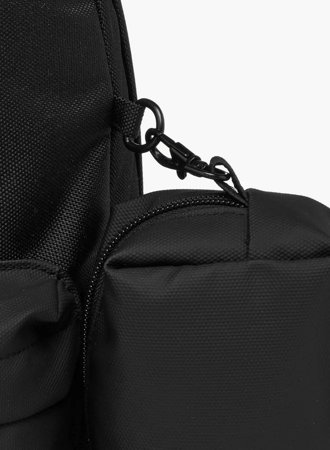 Kappa Logo Print School Backpack with Pencil Pouch - 46x38x15 cm