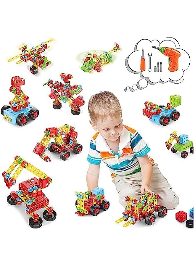 MIXDE Kids Engineering Building STEM Toys,404 Pcs Educational Construction Engineering Building Blocks Kit for Ages 3 4 5 6 7 8 9 10 Year Old Boys and Girls,Best Gift for Kids Creative Games & Fun Activit - Image 1