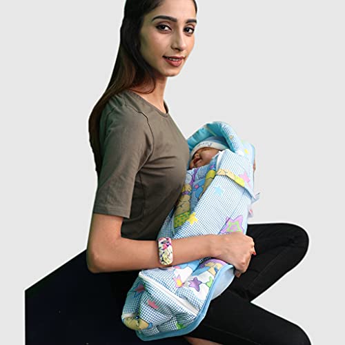 HOOPA 2-in-1 Quilt Covered Pillow (Blue Bunny) | Feeding Pillow | Nursing Pillow | Breastfeeding Pillow | Baby Pillow - Image 3