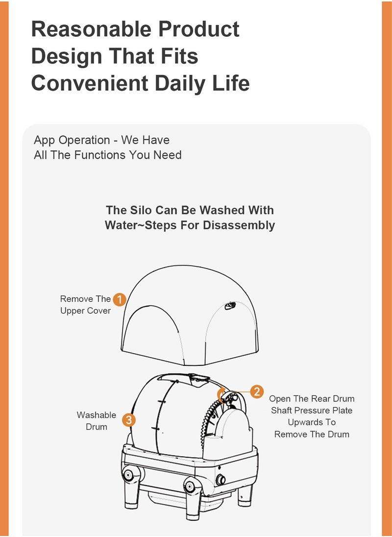 Kidle - Wifi Automatic Cat Litter Box Extra Large Automatic Cat Litter Box with APP Control Self Cleaning Cat Litter Box Smart Large Litter Box for Multiple Cat Prevent leakage Odor Smart Health Monitor - Image 1