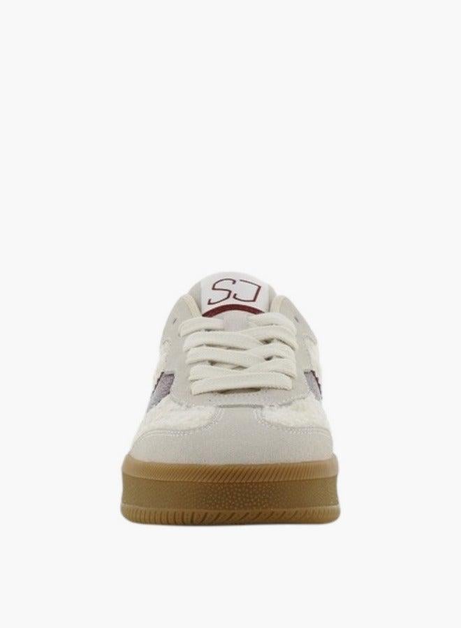 SJ Women's Panelled Lace-Up Sneakers - Image 4