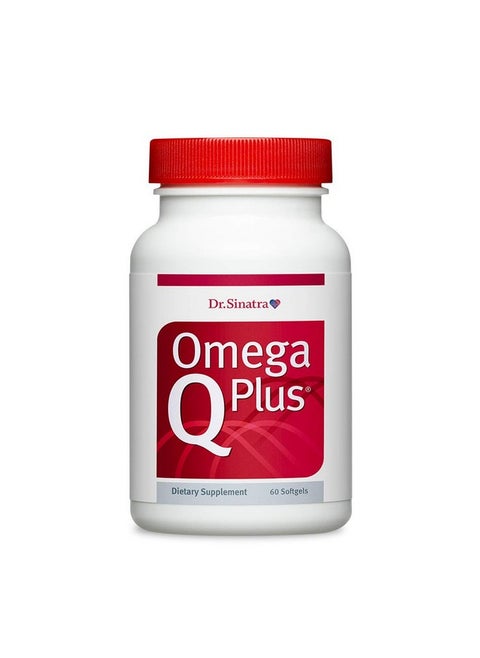 Dr. Sinatra Omega Q Plus- Omega-3 and CoQ10 Supplement Delivers Everyday Heart Health Support with 50 mg of CoQ10 and Provides Antioxidant Power (60 softgels)
