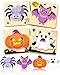 Oomloid Halloween Wooden Puzzles for Toddlers 4 Pack Halloween Toys Party Favors Boo Basket Stuffers Treats Montessori Toys Birthday Gifts for Kids Boys Girls - Image 3