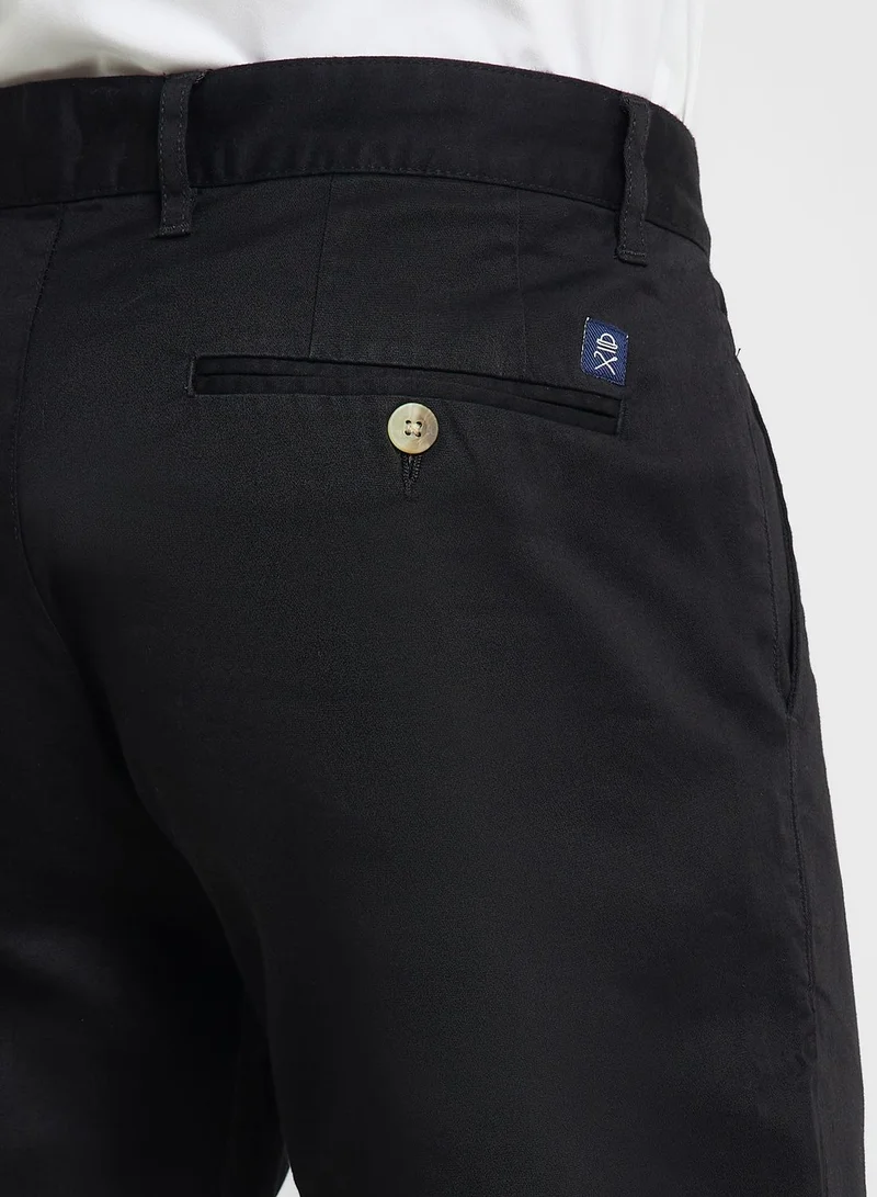 Thomas Scott Thomas Scott Men Classic Slim Fit Mid-Rise Chinos Trousers