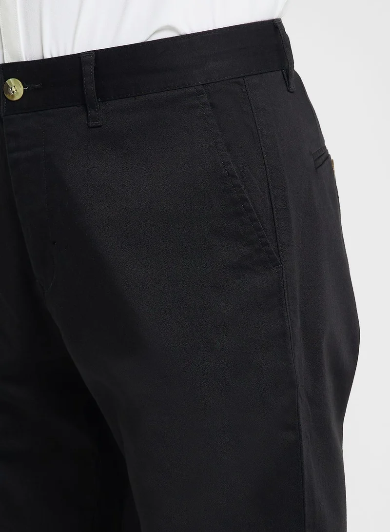 Thomas Scott Thomas Scott Men Classic Slim Fit Mid-Rise Chinos Trousers