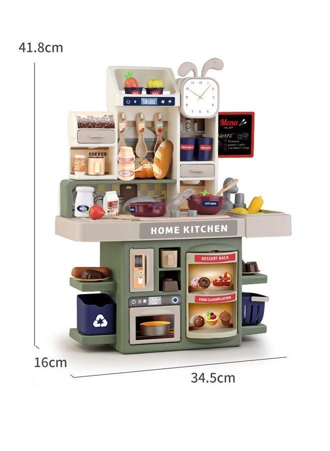 Simulation Kitchen Toy Set; Realistic lights and sound effects; Simulates a real kitchen cooking scene; Role-Playing Simulation,Recirculating spray nozzle; Suitable for children, boys and girls; Perfect holiday gift. - Image 2