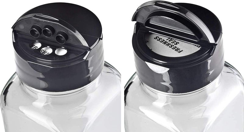 Brezzycloud Glass Spice Bottles Set 2 (100ml) Empty Seasoning Containers with Black Cap,Clear Reusable Containers Jars for Spice,Herbs,Powders,Glitters (Set Of 2) - Image 5