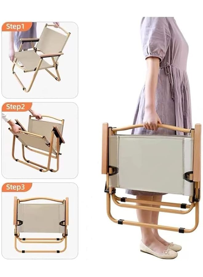 PROMASS Outdoor Folding Chair, Camping Chair, Lightweight Portable Beach Chair For Outdoor Camp, Travel, Picnic, Hiking, Backpacking - Image 5