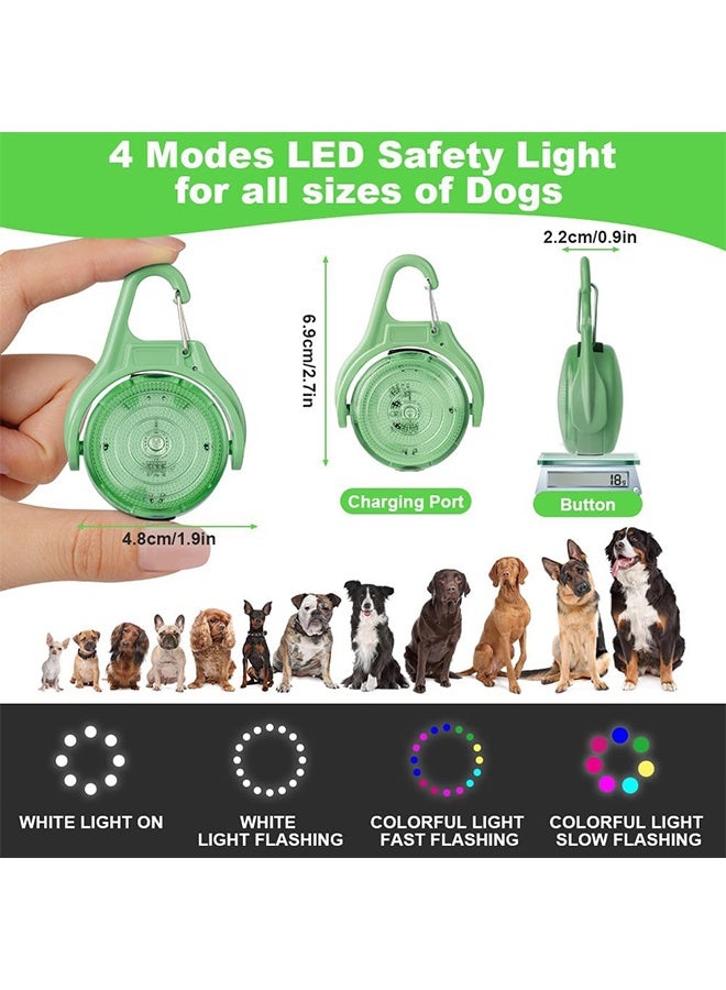 ضوء LED وامض، 4 أوضاع إضاءة قابلة لإعادة الشحن عبر منفذ USB، يُعلق على طوق الكلب والقطط، مقاوم للماء بمعيار IP68، ضوء أمان LED، عاكس للضوء مناسب للمشي الليلي والجري والتخييم وحقائب المدرسة. - Image 4