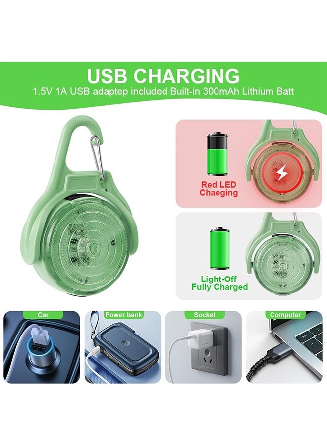 ضوء LED وامض، 4 أوضاع إضاءة قابلة لإعادة الشحن عبر منفذ USB، يُعلق على طوق الكلب والقطط، مقاوم للماء بمعيار IP68، ضوء أمان LED، عاكس للضوء مناسب للمشي الليلي والجري والتخييم وحقائب المدرسة. - Image 3
