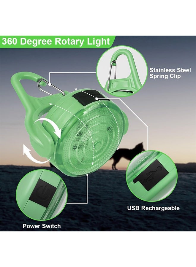 ضوء LED وامض، 4 أوضاع إضاءة قابلة لإعادة الشحن عبر منفذ USB، يُعلق على طوق الكلب والقطط، مقاوم للماء بمعيار IP68، ضوء أمان LED، عاكس للضوء مناسب للمشي الليلي والجري والتخييم وحقائب المدرسة. - Image 2