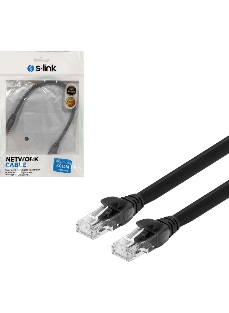 SL-CAT6030BK Cat6 Patch Network Ethernet Cable Utp Black 30CM - pzsku/ZF4519A89F82279172999Z/45/_/1737181496/d66a6f94-ed33-4da6-a718-e60cee6b2cff