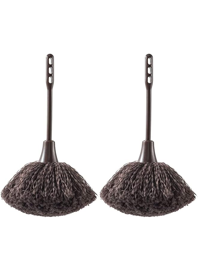 promass 2pcs Keyboard Brush Long Handle Feather Duster, Portable Cleaning Brush Cleaner Dust Remover for Keyboard Computer Laptop Desk, Smart and Soft and Fluffy Duster