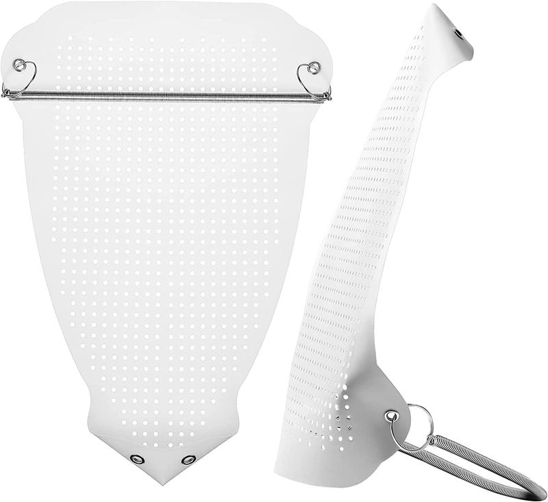 Ji and Ja Ironing Shoe Cover Ironing Accessories Iron Soles Aluminum Material Electric Iron Assistant Tool Safe Slip on for Electric Iron Sole Quick Install Cover Most Standard Size Iron - Image 3