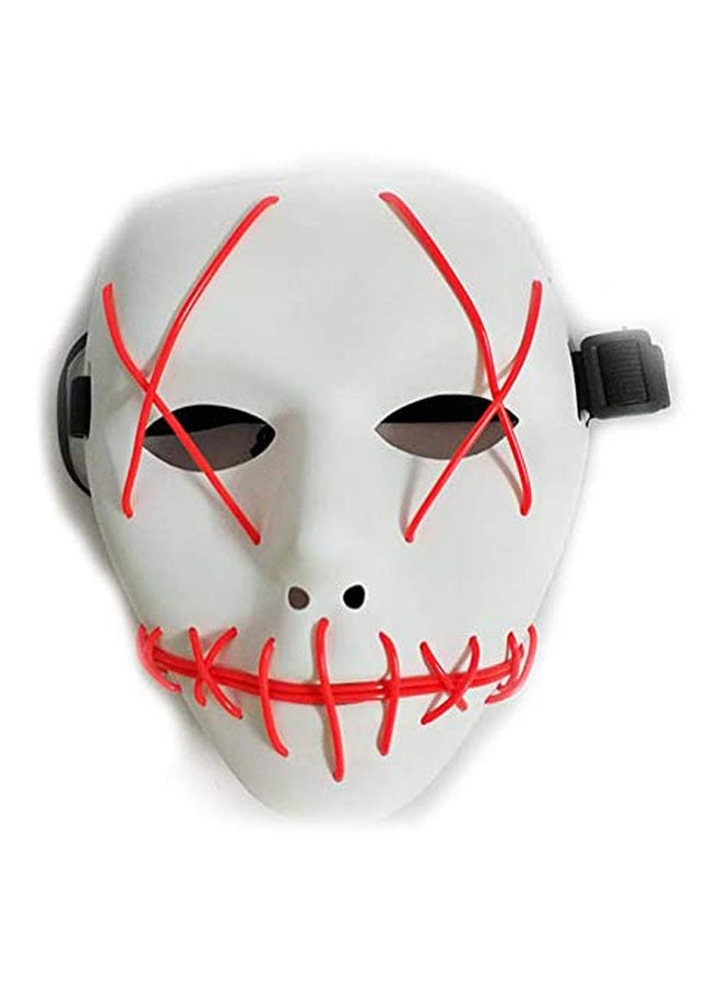 إسكدنيا قناع مخيف بإضاءة LED لل مزود بسلك /قناع مخيف لحفلة ال والمهرجانات بالحث الصوتي مع سرعة الموسيقى - Image 1