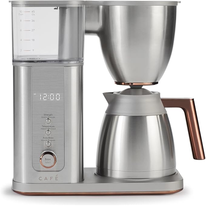 Renewed Caf Specialty Drip Coffee Maker | 10-Cup Insulated Thermal Carafe | WiFi Enabled Voice-to-Brew Technology | Smart Home Kitchen Essientials | SCA Certified, Barista-Quality Brew | Stainless Steel (Renewed) | 10 cup insulated thermal carafe, WiFi voice to brew technology, SCA certified barista quality, precision temperature control - Image 1