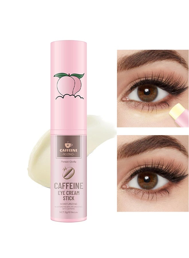روزينو قلم كريم العين بالكافيين، للهالات السوداء، مضاد للتقدم في السن، والانتفاخات والخطوط الدقيقة، سيروم للعين للانتفاخات، كريم تحت العين مضاد للشيخوخة، ليُنعّم الخطوط الدقيقة ويرطب منطقة العين، عناية ببشرة العين للنساء والرجال، قطعة واحدة - Image 1