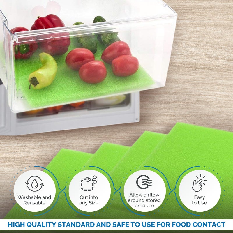 Dualplex Fruit & Veggie Life Extender Drawer Liner - Refrigerator Organizers and Storage, Fridge Shelf Liners - Image 4