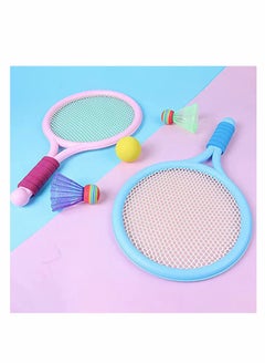 KASTWAVE Tennis Racket Set for Children, Tennis Balls Badminton Balls Badminton Rackets Kids Set Outdoor Garden Game Set Outdoor Game Toys for Children  - Image 2