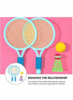 KASTWAVE Tennis Racket Set for Children, Tennis Balls Badminton Balls Badminton Rackets Kids Set Outdoor Garden Game Set Outdoor Game Toys for Children  - Image 3