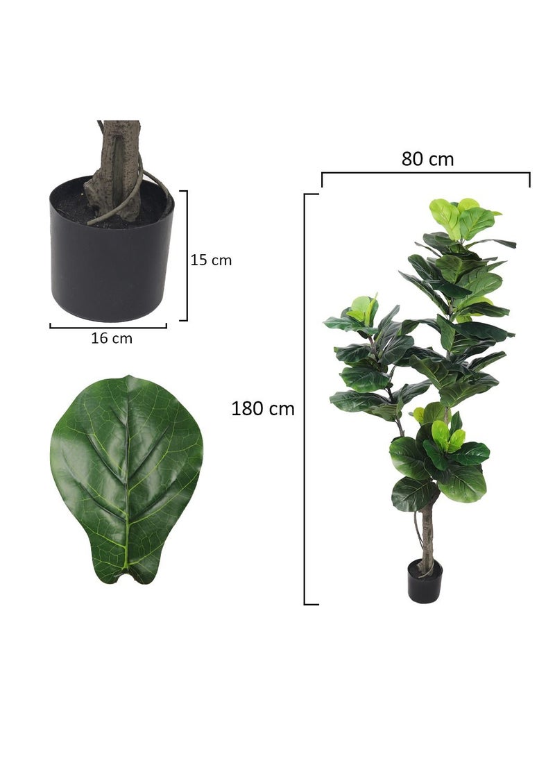 Yatai - Artificial Fake Fiddle Leaf Fig Tree 1.8 Meter High - Image 1