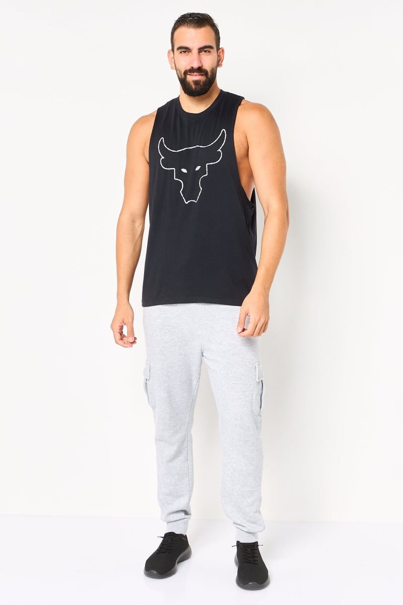 UNDER ARMOUR Men Sportswear Fit Sleeveless Training Tank, Black - Image 4