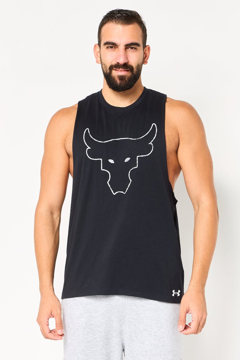 UNDER ARMOUR Men Sportswear Fit Sleeveless Training Tank, Black - Image 1