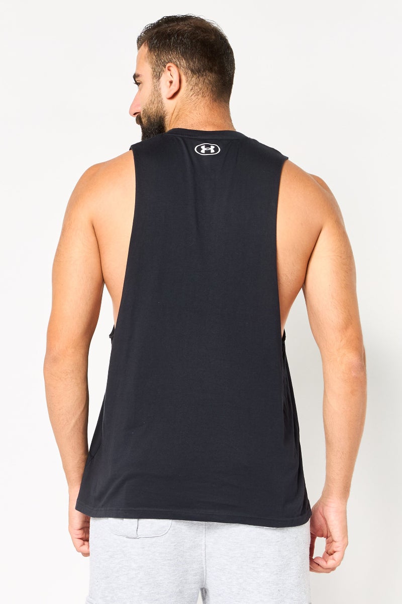 UNDER ARMOUR Men Sportswear Fit Sleeveless Training Tank, Black - Image 2