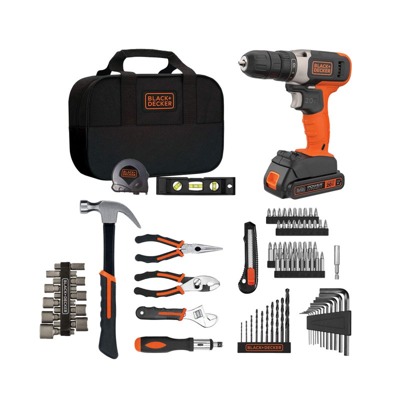 beyond by BLACK+DECKER Home Tool Kit with 20V MAX Drill/Driver, 83-Piece (BDPK70284C1AEV) - Image 1