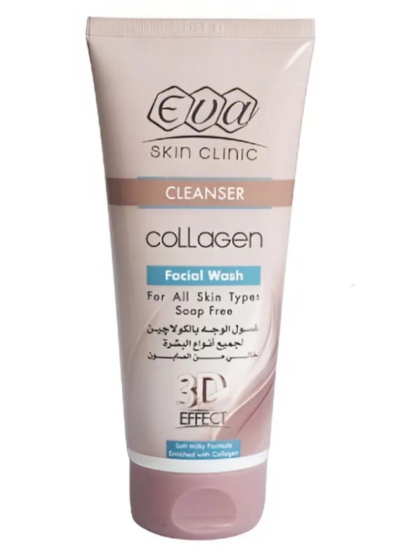 Eva Cleanser Collagen Facial Wash For All Skin Types - 150 Ml 