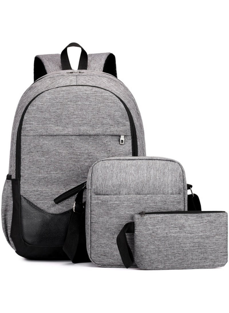 3-Piece Backpack Waterproof Travel Shoulder Bag School Bag Handbag Laptop Bag for Women, Boys, Leisure, Work, Travel Backpack，Bag Sets Three-Piece Anti-Theft Backpack Men Women Casual Backpack Travel Laptop Backpack School Bag Waterproof - Image 3