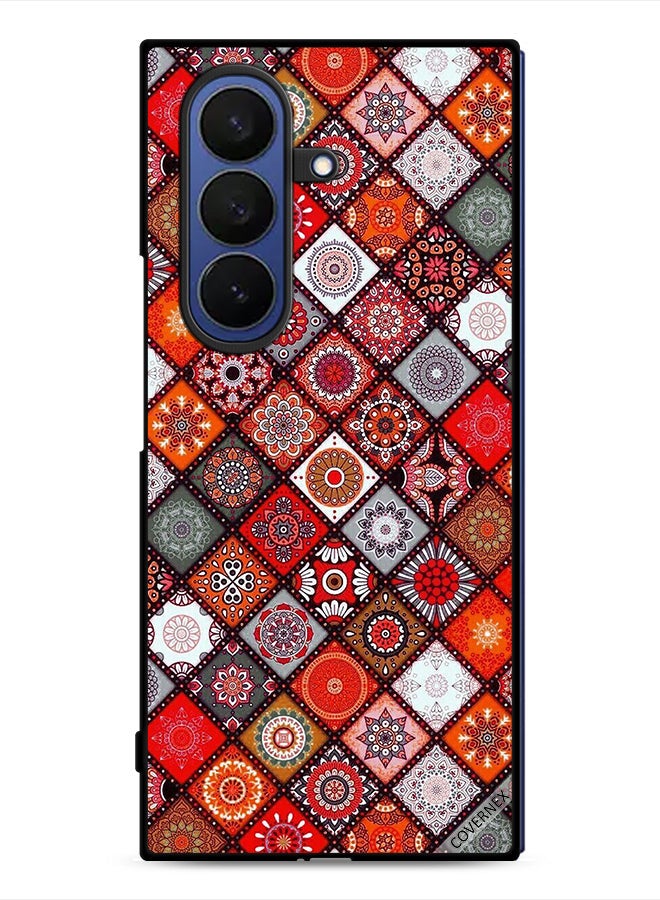 Covernex Samsung Galaxy Z Fold7 Protective Case Cover Mandala Design Art - Image 1