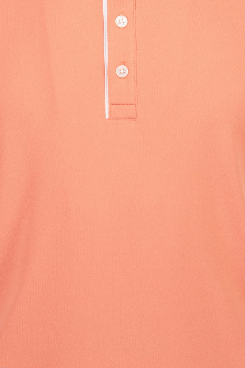 Ping Men Sportswear Fit Short Sleeve Outdoor Polo Shirt, Orange - Image 5