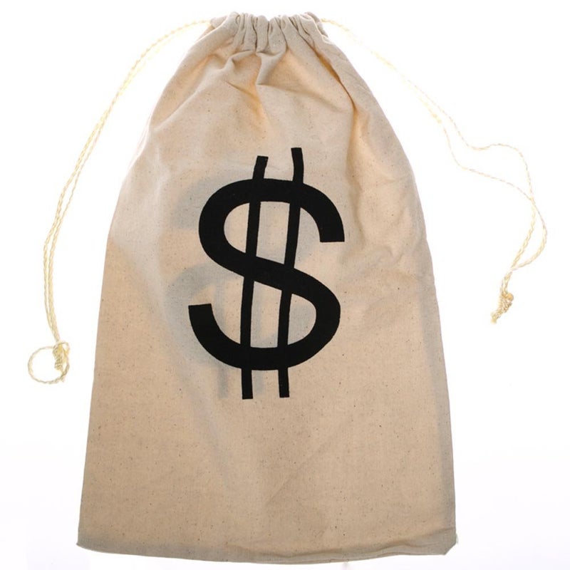 Century Novelty Large $ Money Drawstring Bag - Image 3