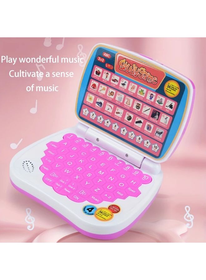 Blue Kids Laptop Educational Toy For Letters Numbers Math Music Age 3 Up - Image 5