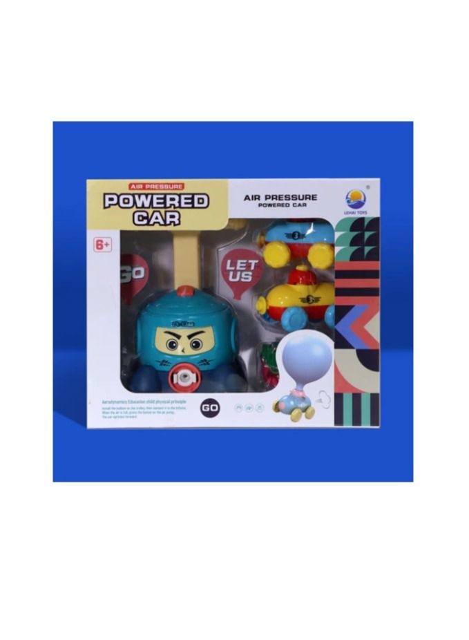 SUNDUS Children's air pressure car toy, educational toy, inflatable balloon, - Image 1