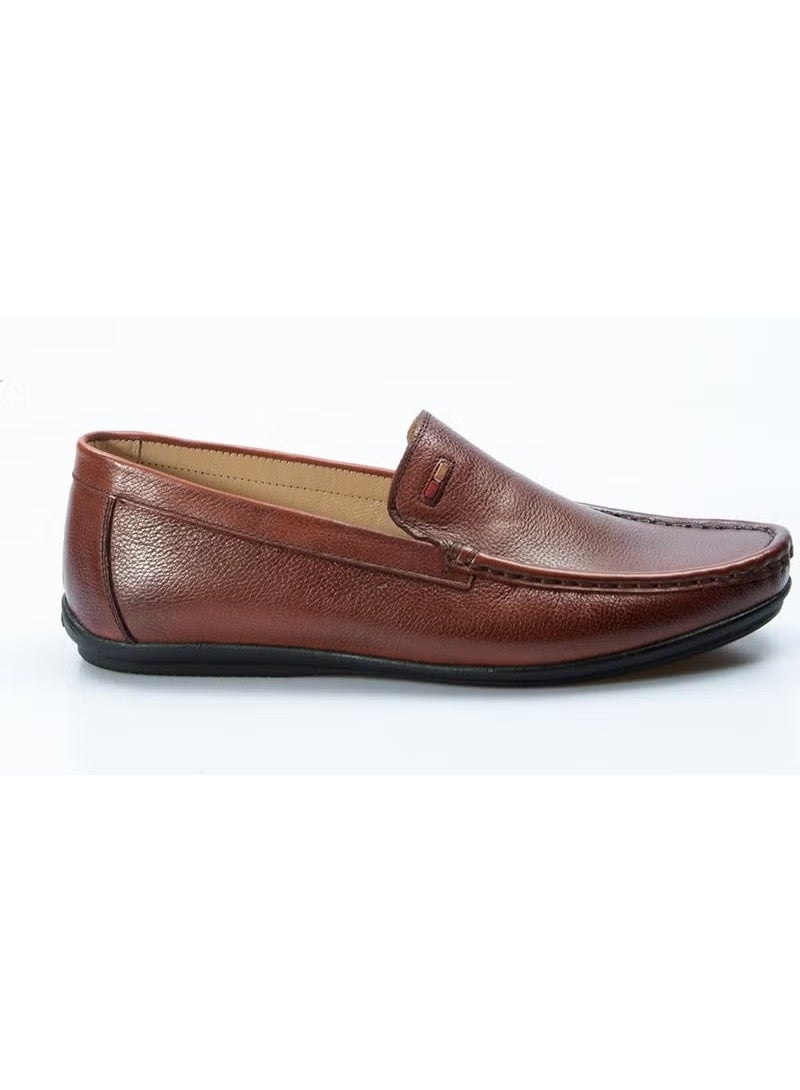 Fast Step Genuine Leather Tan Men's Loafer Shoes 628ma02 - Image 1
