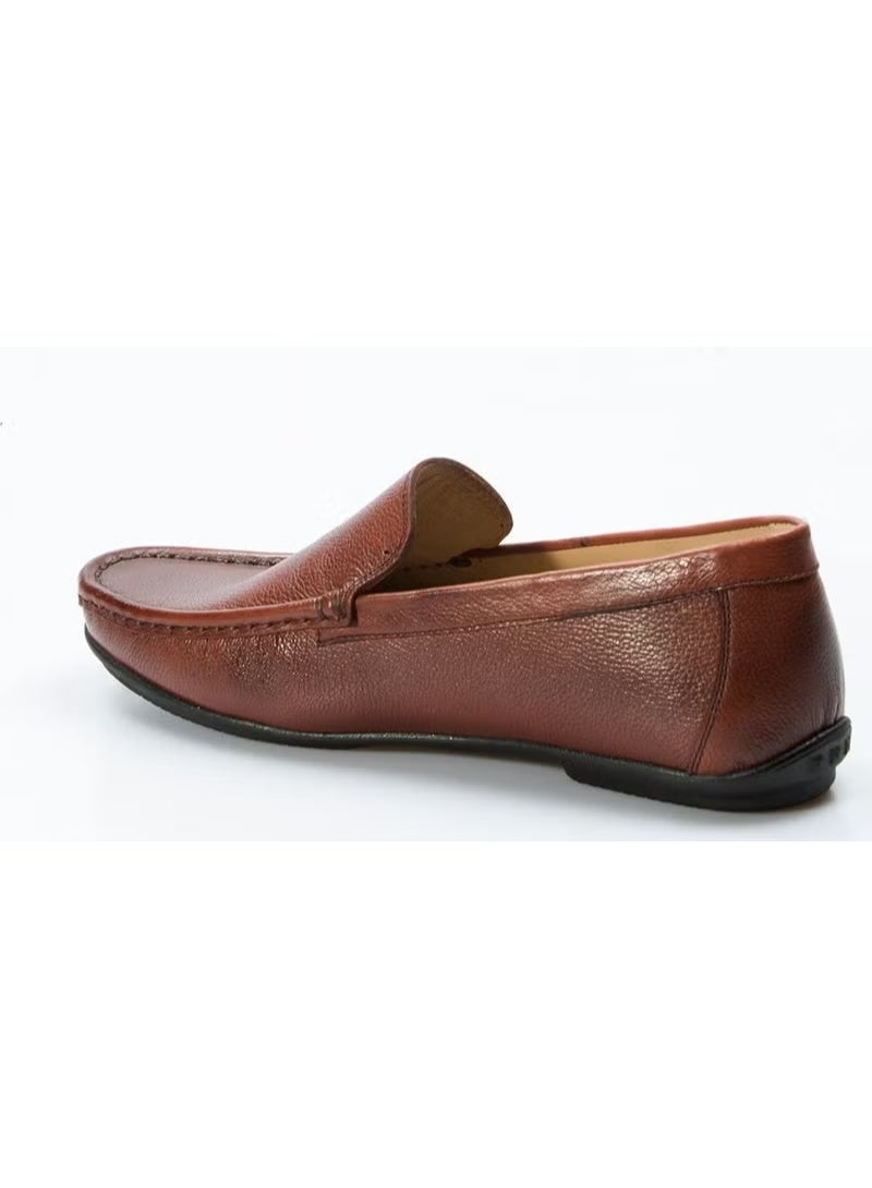 Fast Step Genuine Leather Tan Men's Loafer Shoes 628ma02 - Image 2
