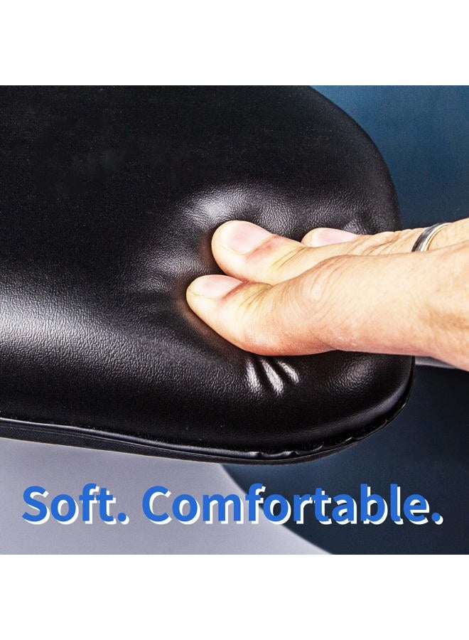 MINIVON PU Commode Chair Cushion Universal Fit, Thick Sponge Padded Soft Pad for Bedside Commode Seat Toilet Chair, Waterproof Cover Shower Seat Wheelchair, U Shape C Shape for Elderly - Image 2