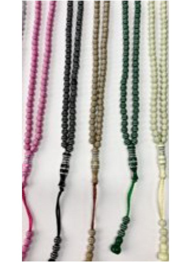 NIBEMINENT 99 Muslim Prayer Beads Yellow/7mm  - Image 2