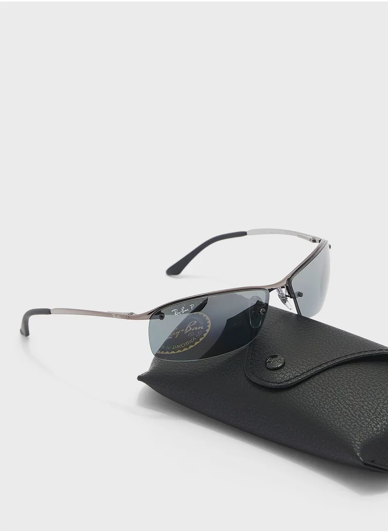 Ray-Ban 0Rb3183 Rectangle Sunglasses
