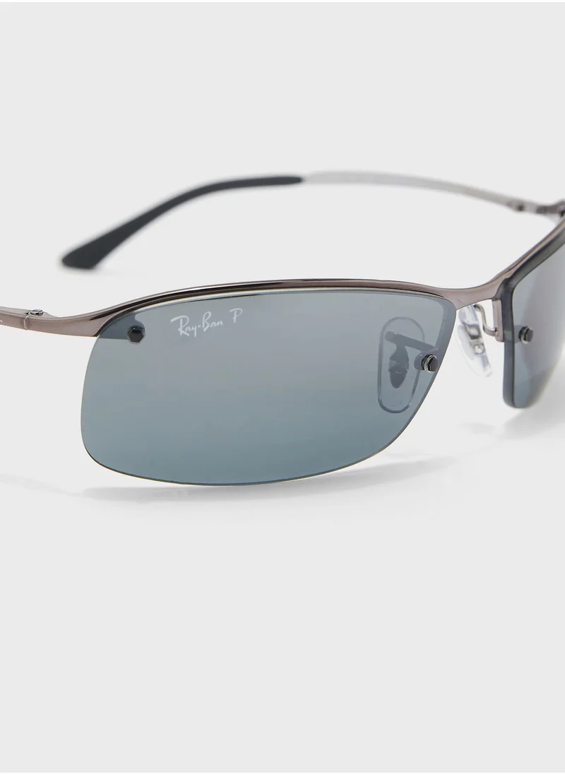 Ray-Ban 0Rb3183 Rectangle Sunglasses